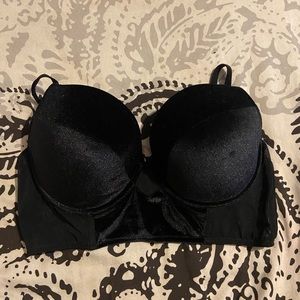 Maidenform velvet/sheer push up bra